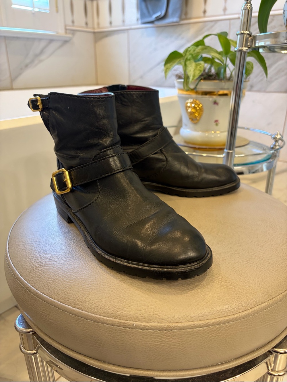 Marc by Marc Jacobs Leather Moto Boots EU 38/7.5